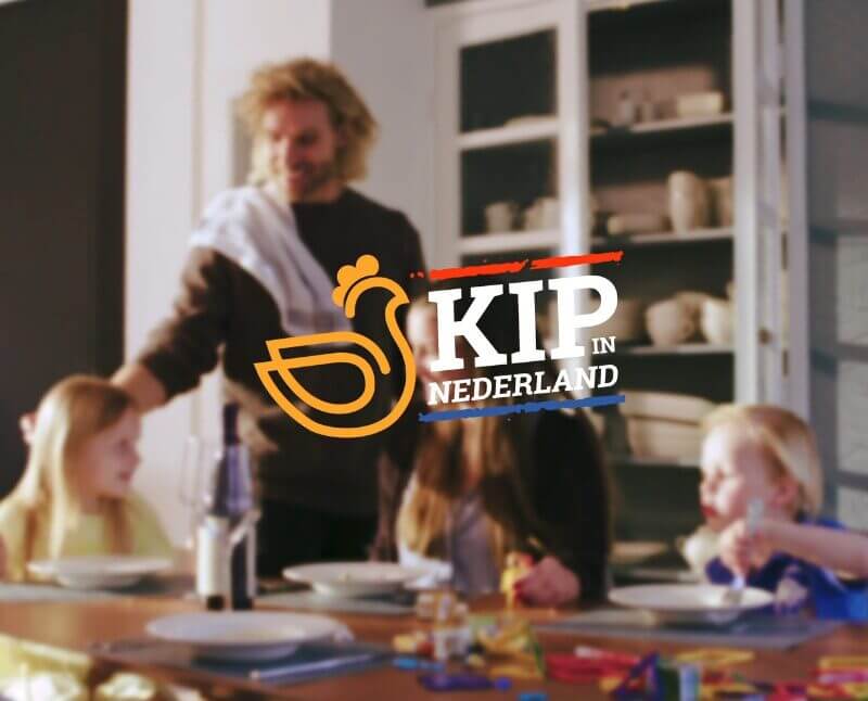 Kip in Nederland reclame op televisie